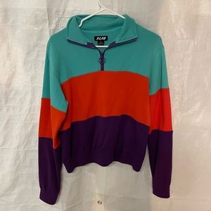 Retro color block sweater